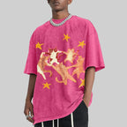 Five Cats Unisex Vintage Washed Tee