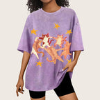 Five Cats Unisex Vintage Washed Tee
