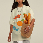 Cute Characters Unisex Vintage Washed Tee