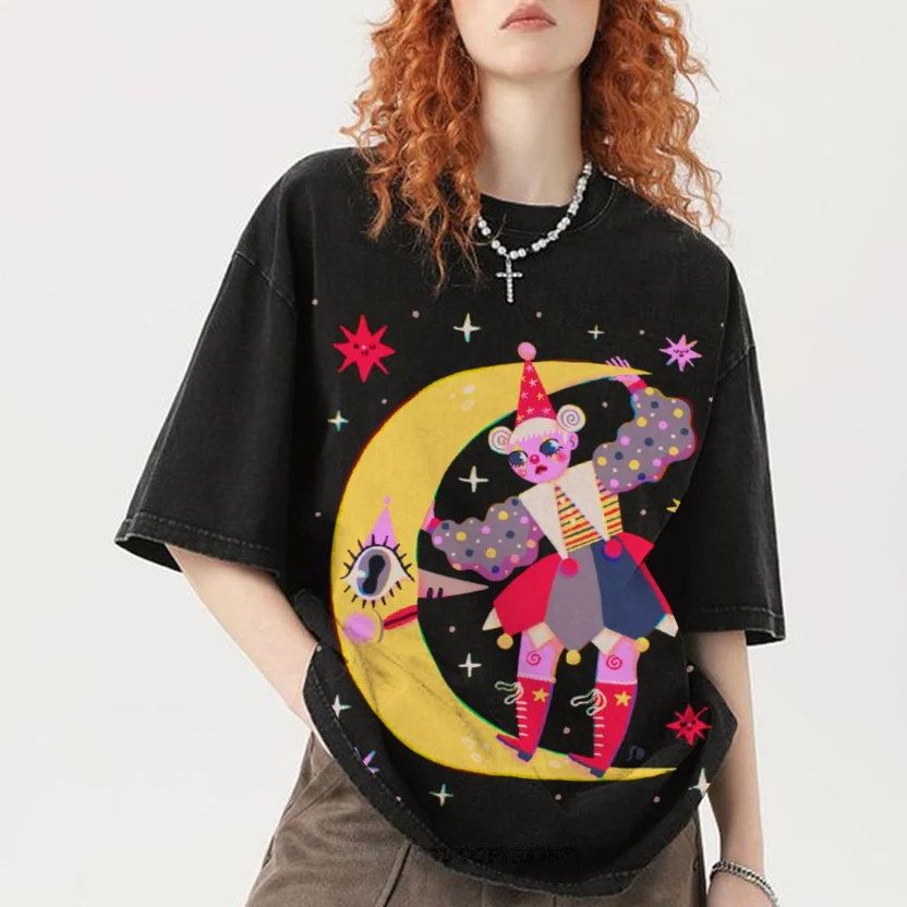 Star Clown Unisex Vintage Washed Tee Secondary image