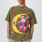Star Clown Unisex Vintage Washed Tee