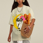 Star And Woman Unisex Vintage Washed Tee