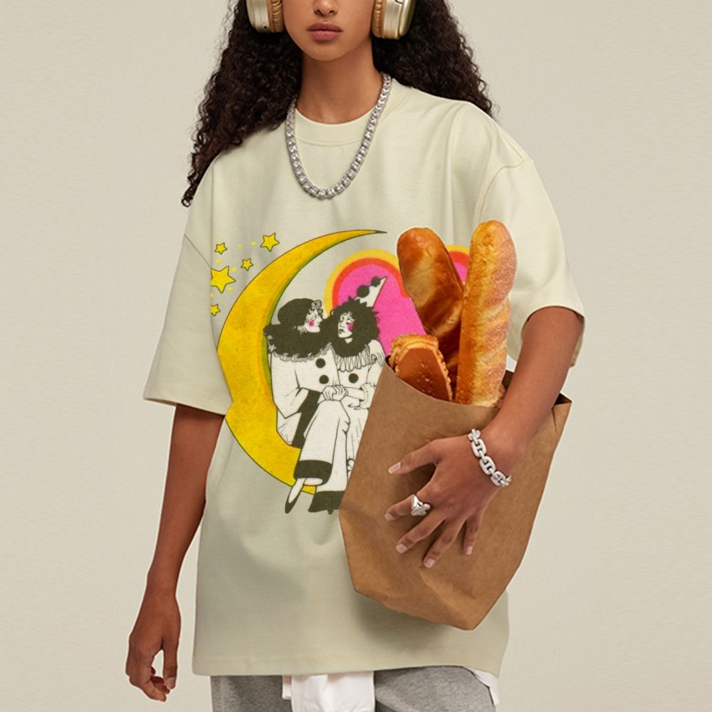 Star And Woman Unisex Vintage Washed Tee