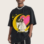 Star And Woman Unisex Vintage Washed Tee