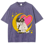 Star And Woman Unisex Vintage Washed Tee