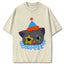 Clown Cat Unisex Vintage Washed Tee