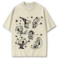 Snoopy Clown Party Unisex Vintage Washed Tee