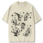 Snoopy Clown Party Unisex Vintage Washed Tee