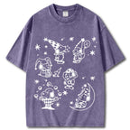 Snoopy Clown Party Unisex Vintage Washed Tee