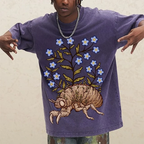 Flower Beetles Unisex Vintage Washed Tee