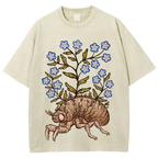 Flower Beetles Unisex Vintage Washed Tee