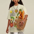 Various Carnivorous Plants Unisex Vintage Washed Tee