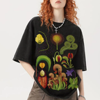 Various Carnivorous Plants Unisex Vintage Washed Tee