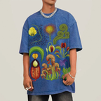 Various Carnivorous Plants Unisex Vintage Washed Tee
