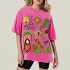 Various Carnivorous Plants Unisex Vintage Washed Tee