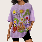 Various Carnivorous Plants Unisex Vintage Washed Tee