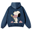 Snoopy Lily Bouquet Casual Washed Hoodie