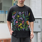 Plant Illustrations Unisex Vintage Washed Tee
