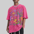 Plant Illustrations Unisex Vintage Washed Tee