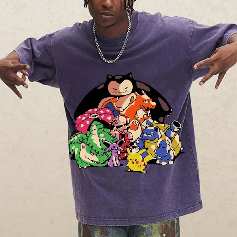 The Original Pokémon Unisex Vintage Washed Tee