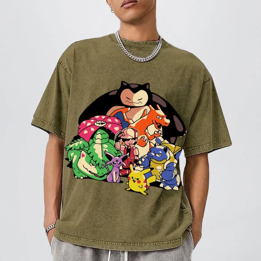 The Original Pokémon Unisex Vintage Washed Tee