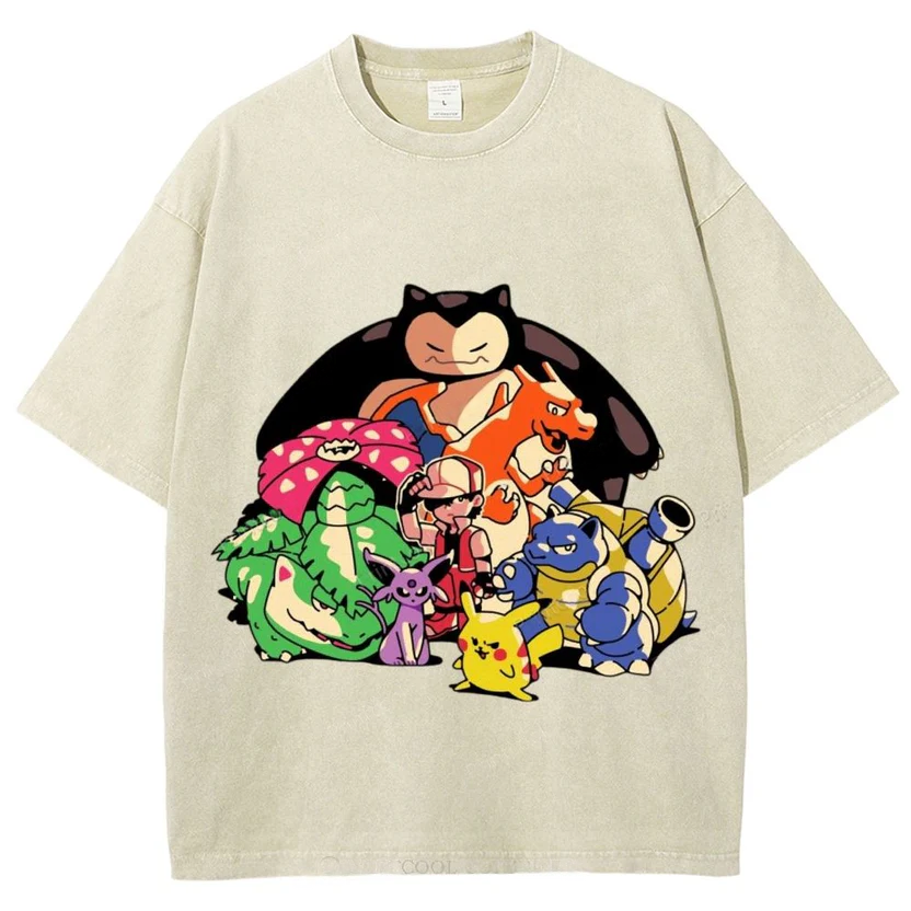 The Original Pokémon Unisex Vintage Washed Tee
