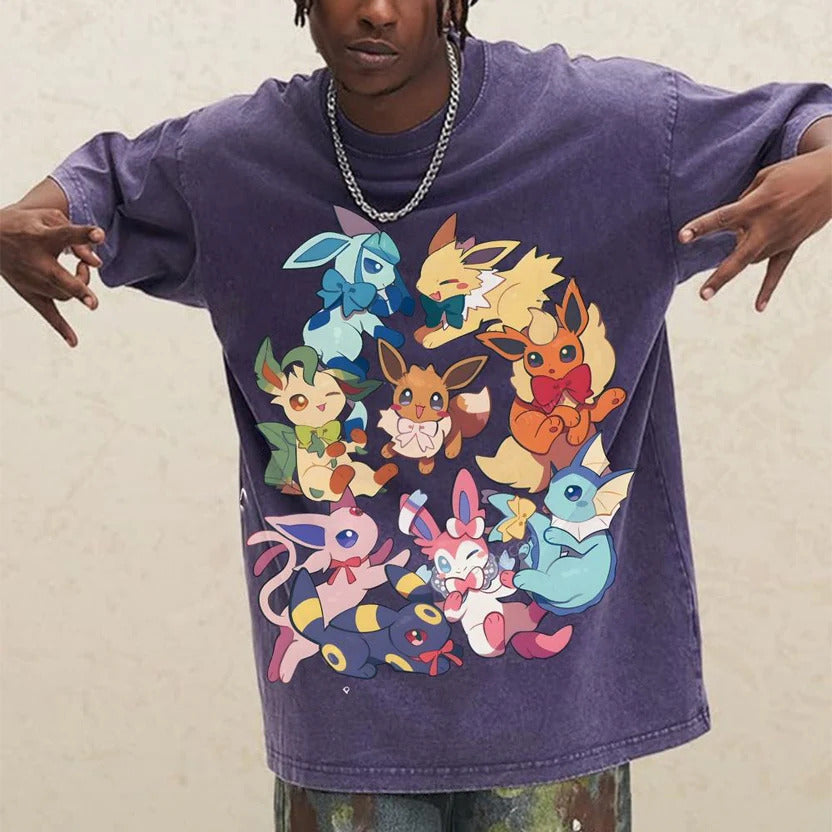 Eevee Unisex Vintage Washed Tee