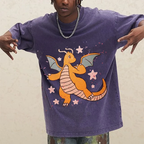Pok¡§|mon Dragonite Unisex Vintage Washed Tee