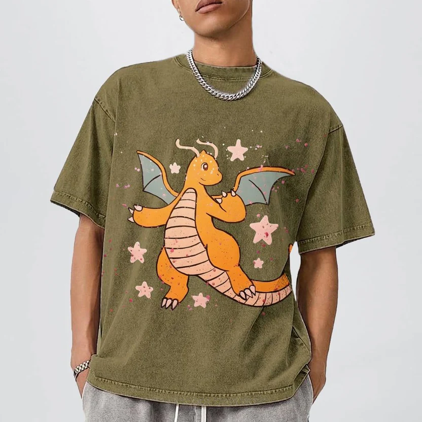 Pokémon Dragonite Unisex Vintage Washed Tee