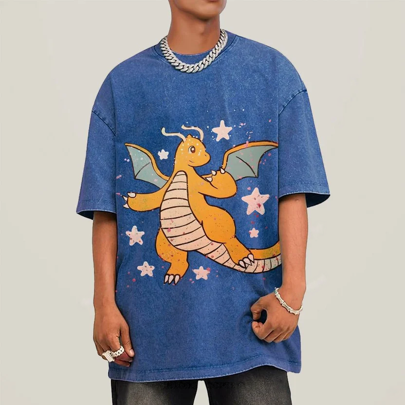 Pokémon Dragonite Unisex Vintage Washed Tee