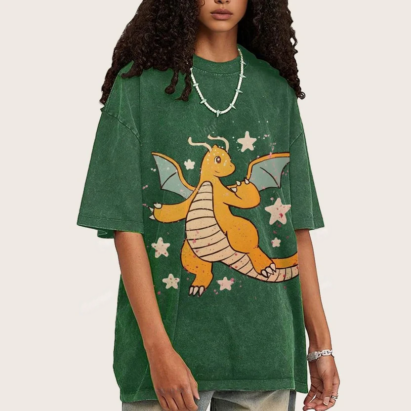 Pokémon Dragonite Unisex Vintage Washed Tee