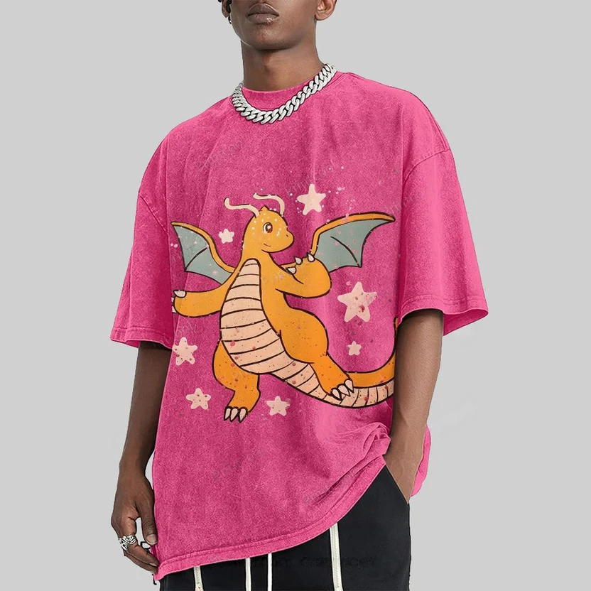Pokémon Dragonite Unisex Vintage Washed Tee