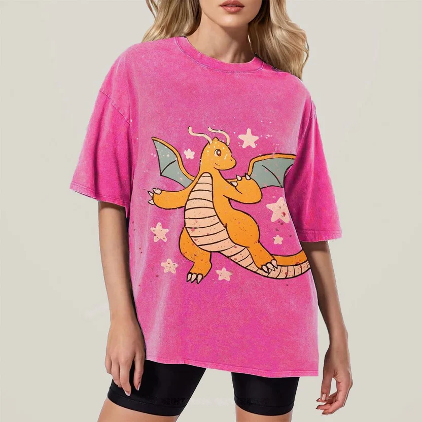 Pokémon Dragonite Unisex Vintage Washed Tee