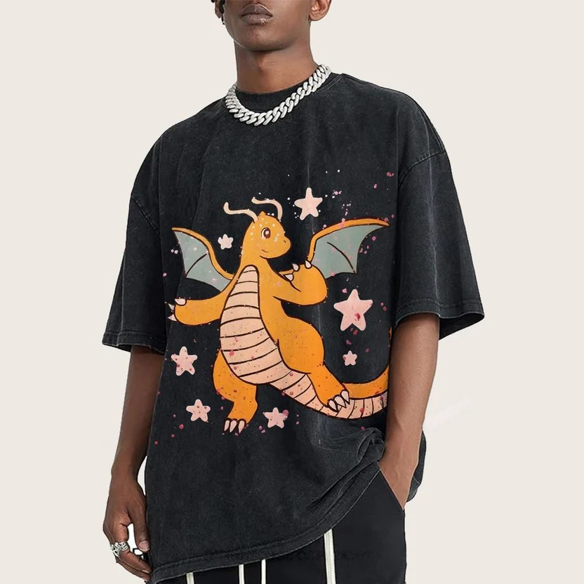Pokémon Dragonite Unisex Vintage Washed Tee