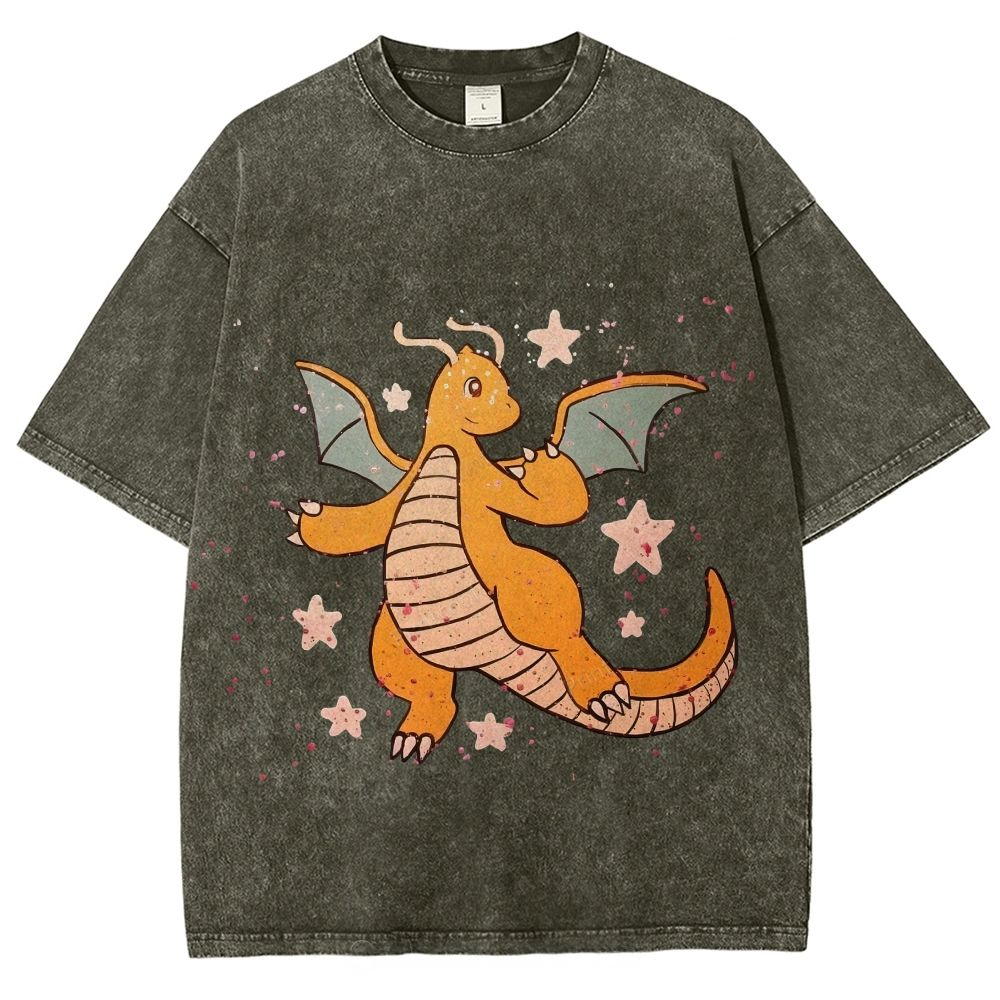 Pokémon Dragonite Unisex Vintage Washed Tee