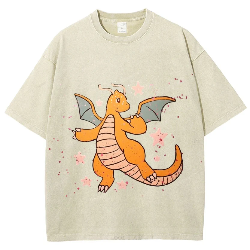 Pokémon Dragonite Unisex Vintage Washed Tee