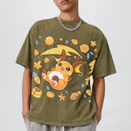 Pok¡§|mon Raichu Unisex Vintage Washed Tee