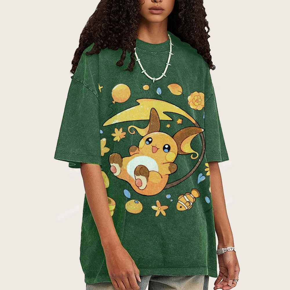 Pokémon Raichu Unisex Vintage Washed Tee