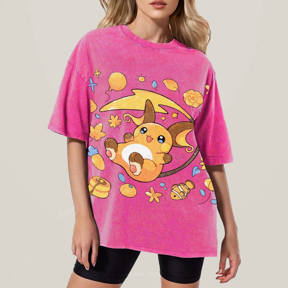Pokémon Raichu Unisex Vintage Washed Tee