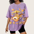 Pok¡§|mon Raichu Unisex Vintage Washed Tee