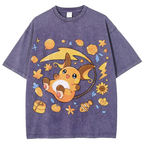 Pok¡§|mon Raichu Unisex Vintage Washed Tee