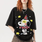 Cute Clown Snoopy Unisex Vintage Washed Tee