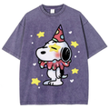 Cute Clown Snoopy Unisex Vintage Washed Tee