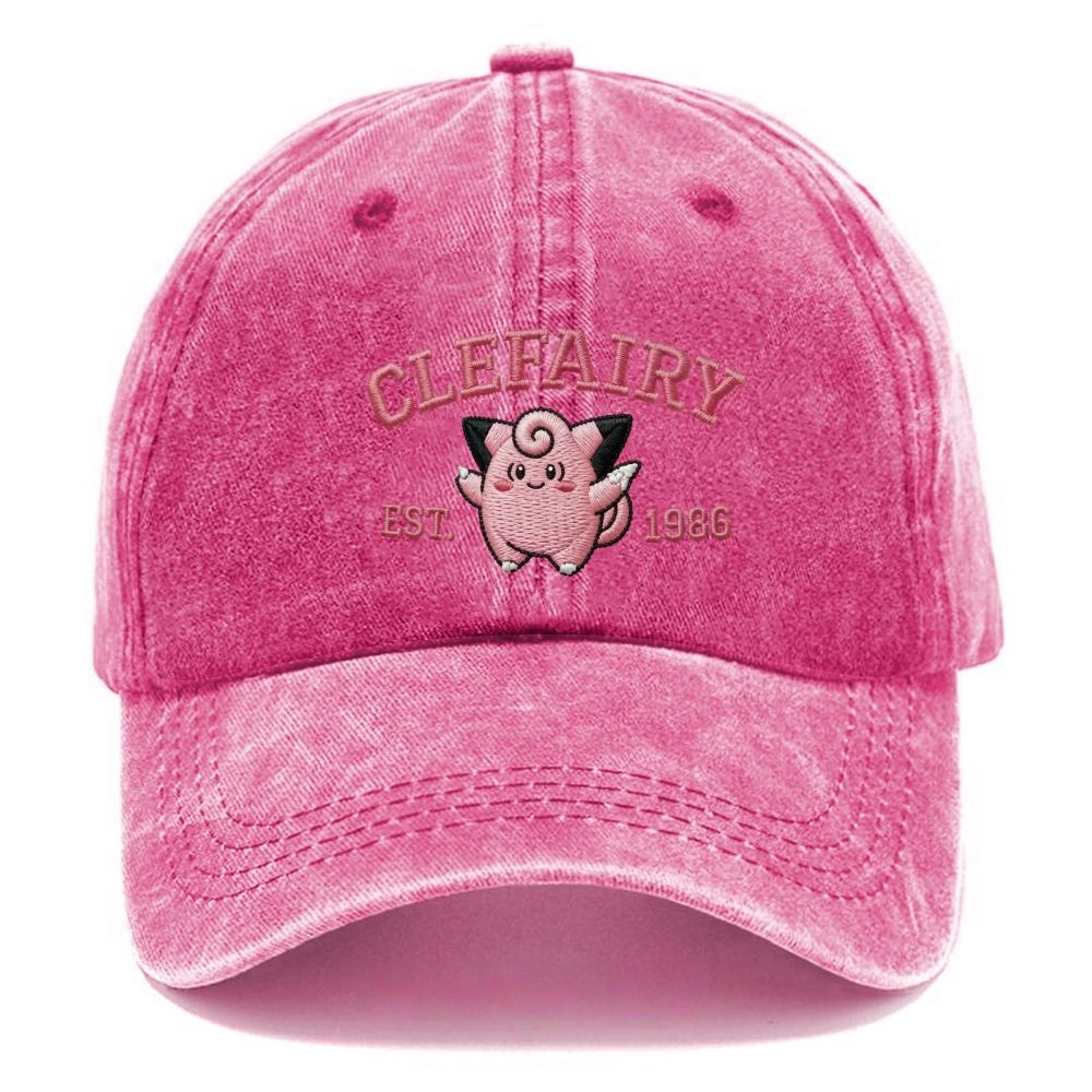 Vintage Varsity Clefairy Embroidered hat