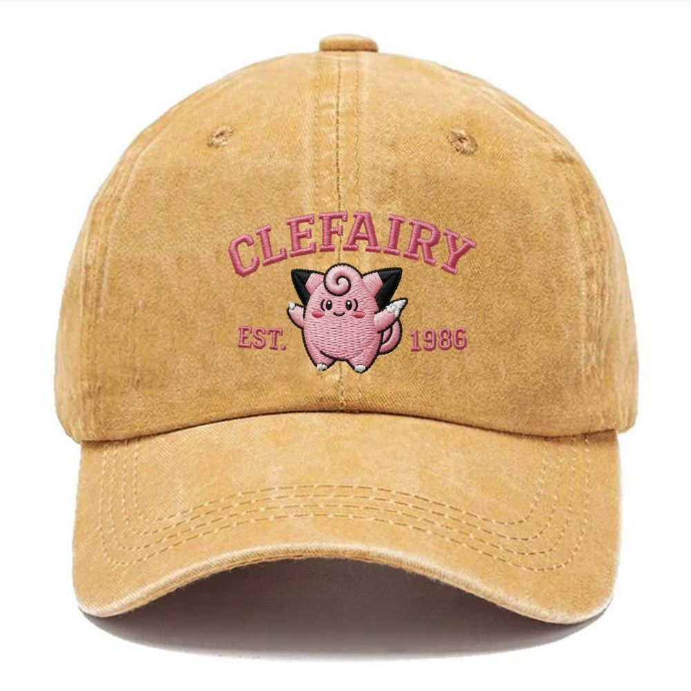 Vintage Varsity Clefairy Embroidered hat