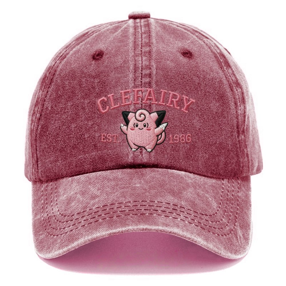 Vintage Varsity Clefairy Embroidered hat