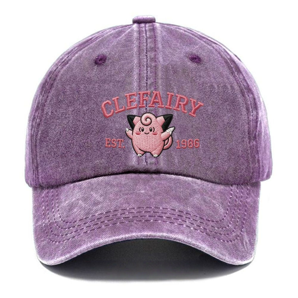 Vintage Varsity Clefairy Embroidered hat