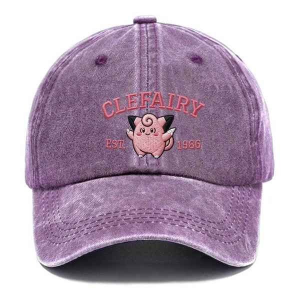 Vintage Varsity Clefairy Embroidered hat