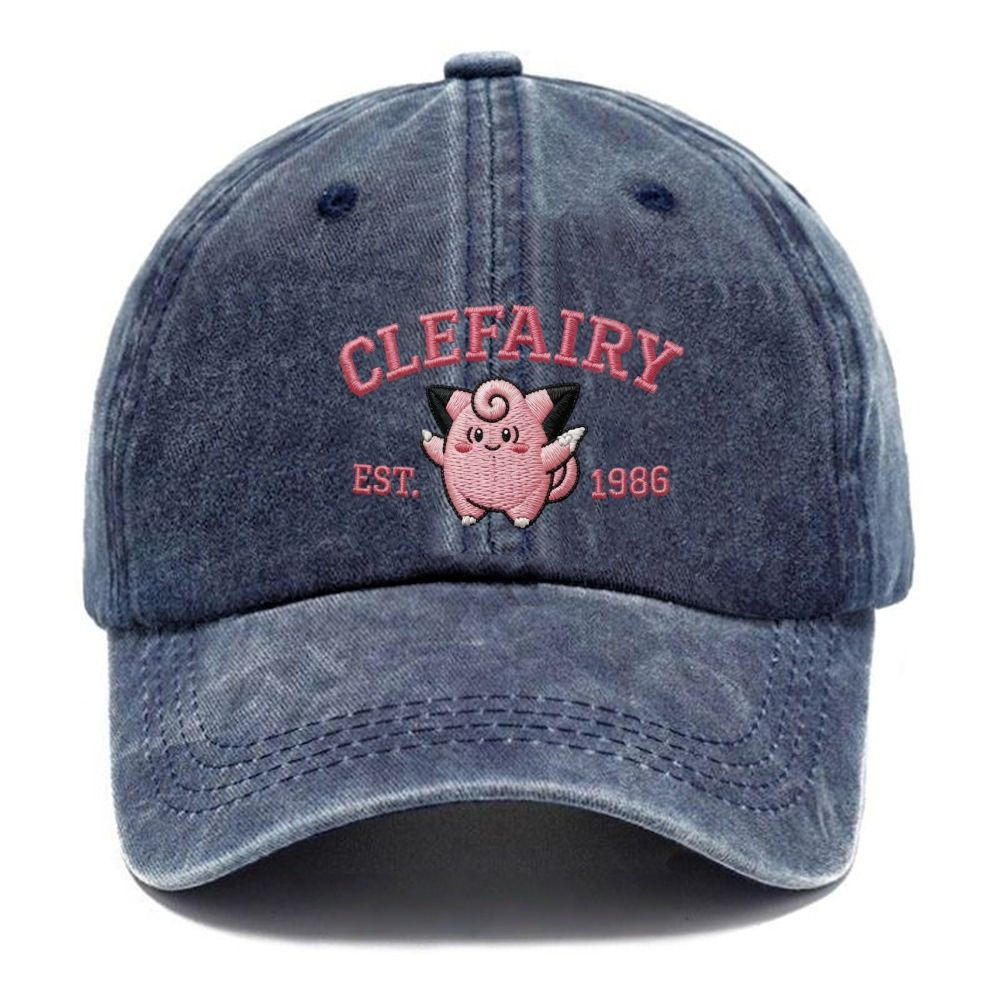 Vintage Varsity Clefairy Embroidered hat