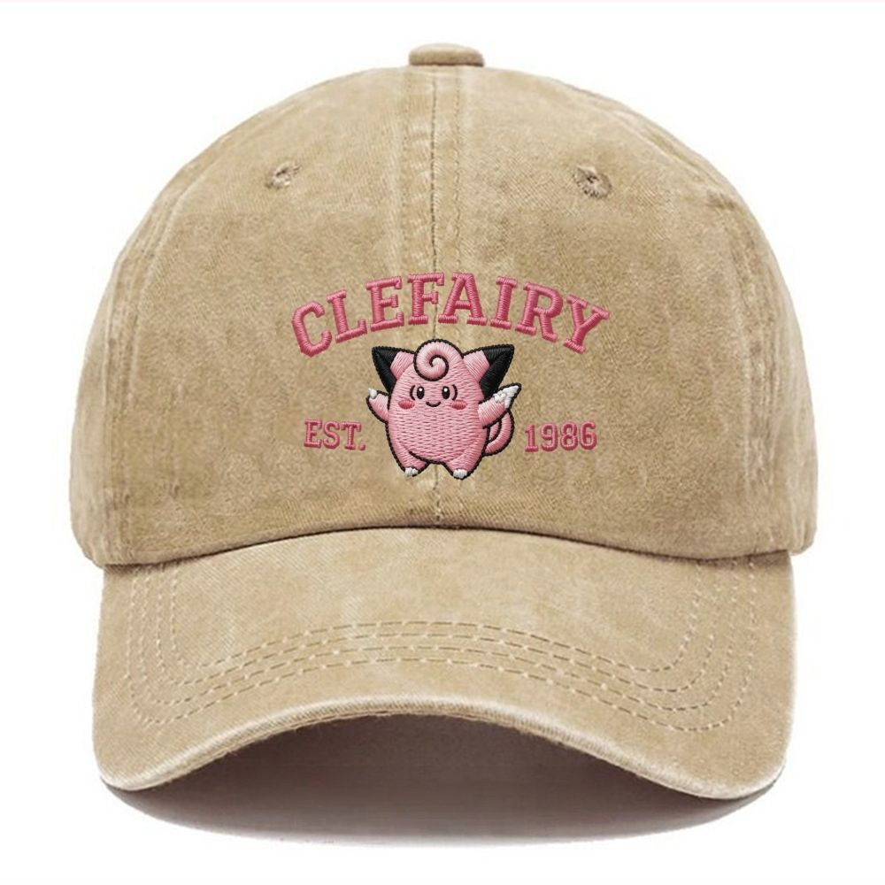 Vintage Varsity Clefairy Embroidered hat